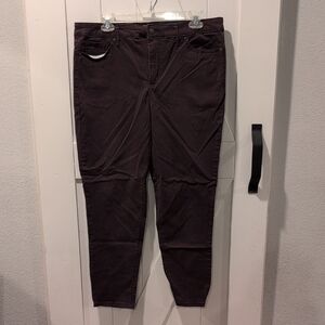 Jessica Simpson Women's High Rise Skinny Ankle Jeans in Bordeaux Purple Size 14